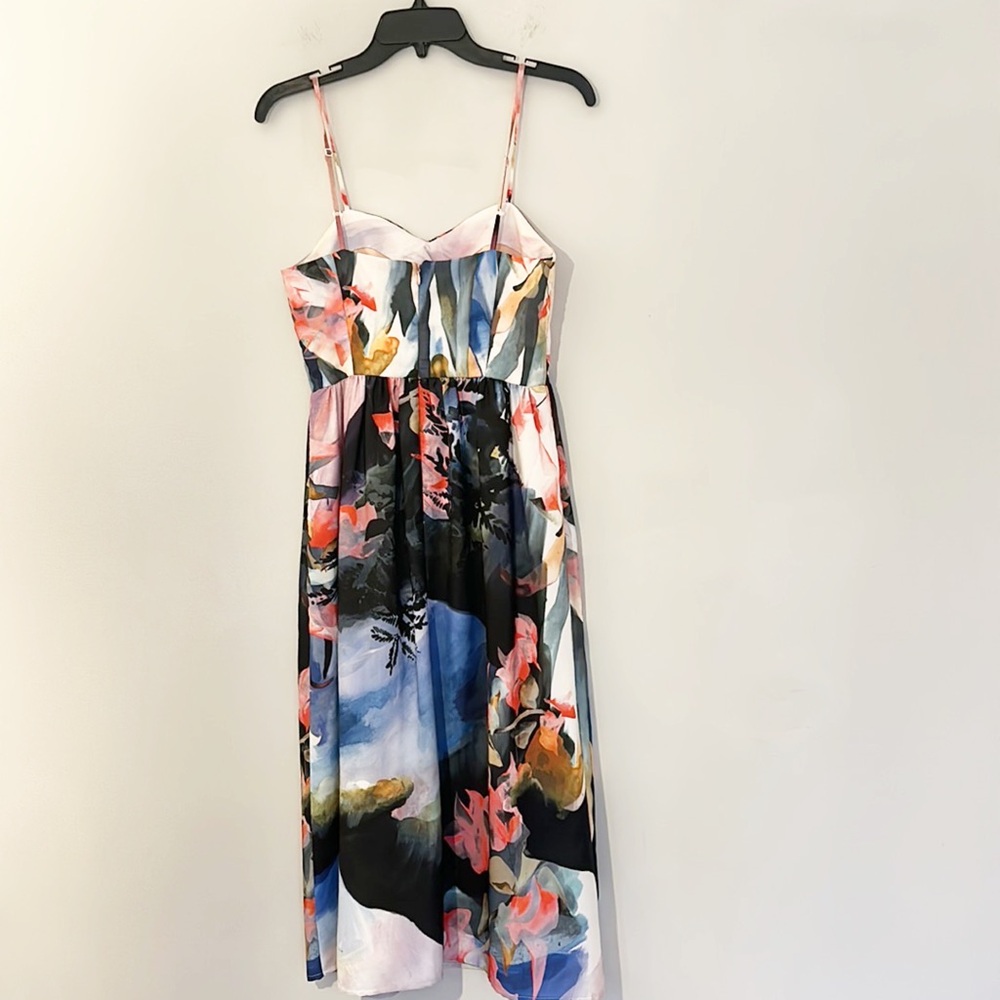 Anthropologie x Corey Lynn Carter Daybreak floral midi dress women size 2 - Picture 7 of 11